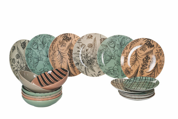 prezzo Porzellan Tafelservice 18 Teile 6 Plätze Villa d'Este Home Tivoli Etoile