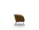 Poltrona da Salotto o da Camera Sherry 75x74x69 cm in Velluto Marrone