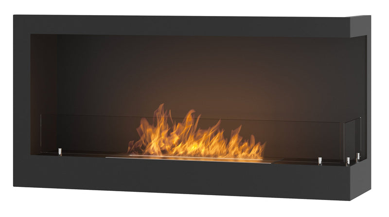 Camino a Bioetanolo da Incasso 90x45 cm  Corner 900 Right Nero