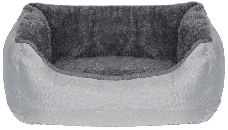 Cuccia per Cani e Gatti Doubleface in Poliestere Love Grigio Chiaro Varie Misure