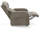 Poltrona Alzapersona Elettrica 2 Motori 75x108x85 cm in Tessuto Dispositivo Medico 1 Marrone