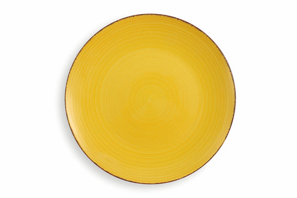 Set 6 Speiseteller aus Steinzeug Ø27,5x3 cm Villa d'Este Home Tivoli New Baita Gelb prezzo