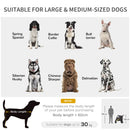Passeggino per Cani Pieghevole 112x65x100 cm in Tessuto Oxford Grigio