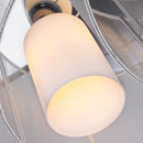Lampadario a Incasso Ø35x25 cm con 2 Paralumi in Metallo 