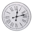 Orologio in metallo bianco nero cm Ø48x4,5