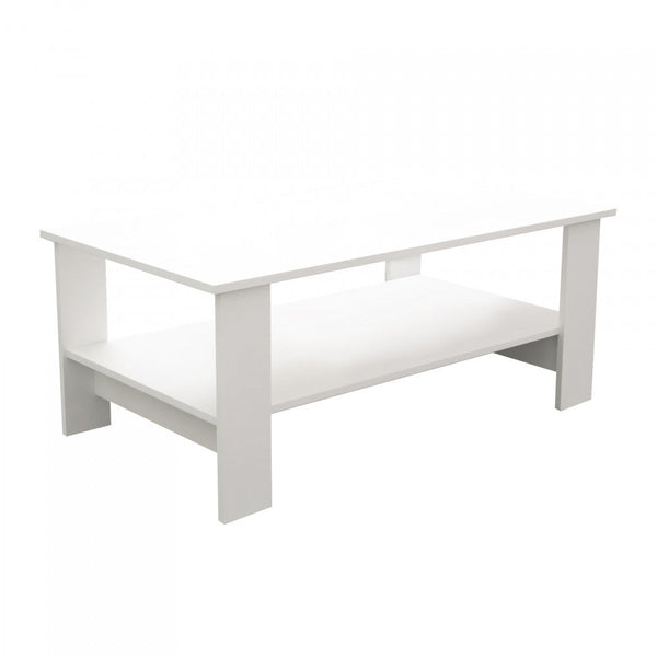 Match Couchtisch 100 x 55 x 41 h cm aus weißer zweischichtiger Spanplatte online