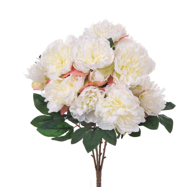 sconto Set 2 künstliche Pfingstrosen mit 16 künstlichen Blumen Höhe 46 cm