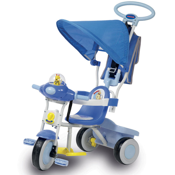 sconto Push-Dreirad-Motorrad für Kinder mit Pedalen Kid Smile Baby Plus Blau