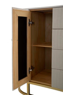 Mobile Montpellier Crema 120x40x85 cm in Ferro Legno 