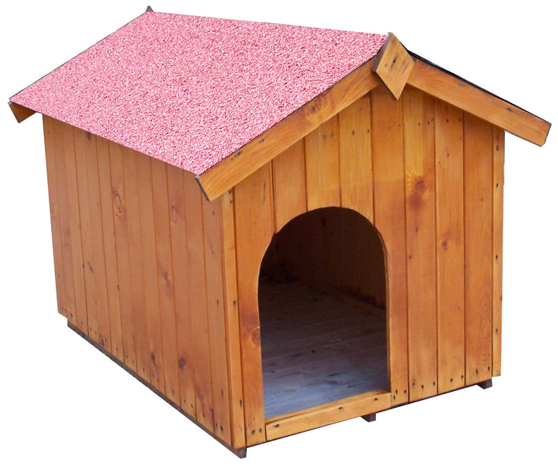 Cuccia per Cani Taglia Piccola 70x110x75 cm in Legno Massello Naturale 