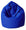 Puff-Sitzsack aus Kunstleder in Avalli-Blau