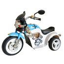 Moto Elettrica per Bambini 6V Kidfun Custom Bianca e Celeste