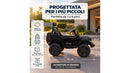 Macchina Elettrica per Bambini Licenza Jeep Wrangler Rubicon 12V con Sedili in Pelle e Telecomando Nero 