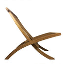 Poltrona Pieghevole Camel Design Ergonomico Salvaspazio in Legno Teak      