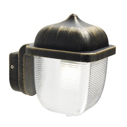 Quadra Wandleuchte Farbe Schwarz und Gold für Outdoor Short Sovil Line online