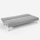 Divano Letto 172x74x75 cm in Tessuto Grigio chiaro