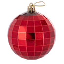 Set 8 Palle di Natale Ø8 cm in Plastica Rosso