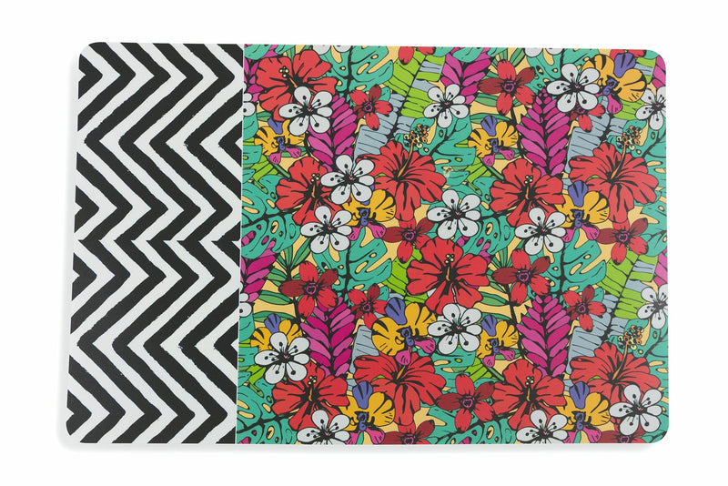 Set 6 Tovagliette 45x30 cm in Plastica Villa d'Este Home Tivoli Carribbean Queen