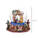Natività con Sfera in Vetro musica e movimento 16,5 cm in Resina