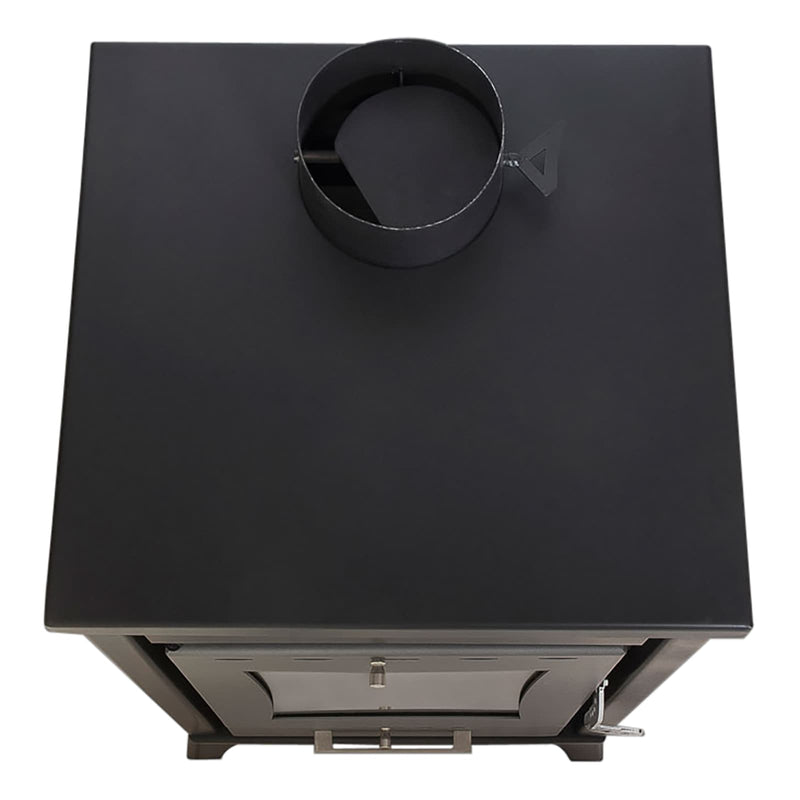 Stufa a Legna 45,5x48,5xh91 cm 15 Kw Olga Rossa