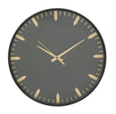 Orologio da Muro Glam Elegant Ø40x6 cm in Ferro MDF e Vetro Oro e Nero