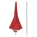 Ombrellone da Giardino Ø180 cm in alluminio telo in poliestere Rosso
