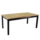 Tavolo Allungabile da Giardino 180/240x100xh76 cm in Alluminio Idaho Plus Antracite
