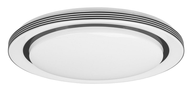 Plafoniera da Interno a LED in Plastica Nero Opaco