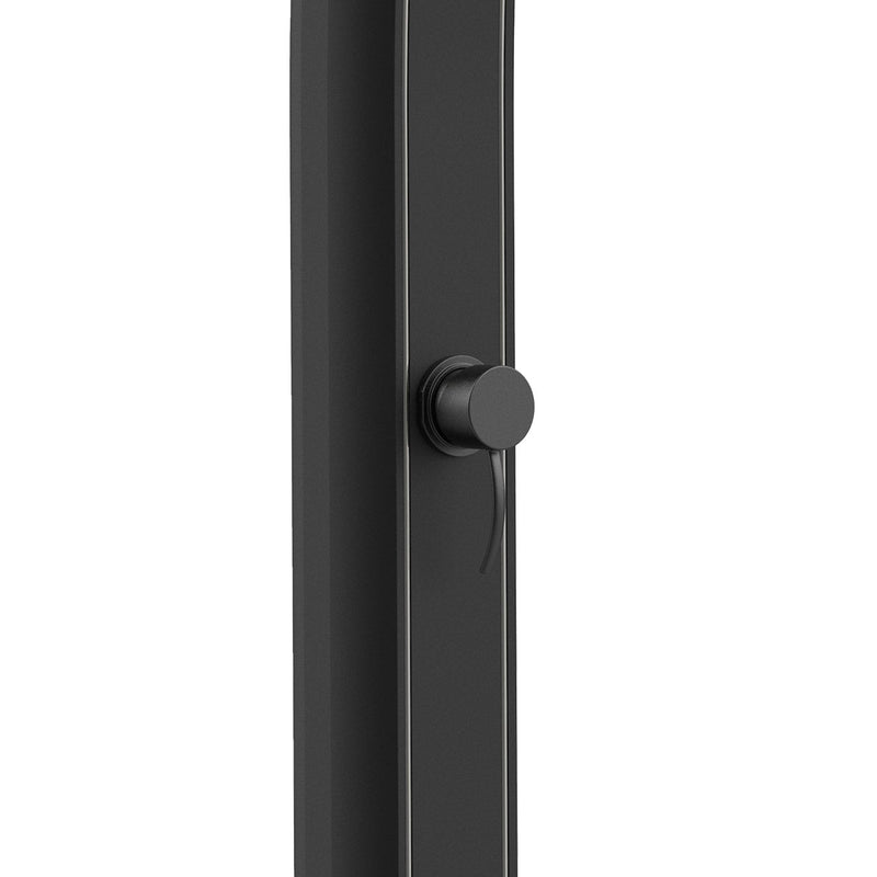 Doccia Solare da Giardino 25L Miscelatore e Lavapiedi Sined Emi Nera