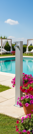 Fontana da Giardino con Rubinetto Belfer 42/RE Alluminio