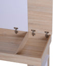 Scrivania da Ufficio Salvaspazio con Piano Sollevabile in Legno Bianco 120x60x74 cm 