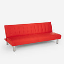 Divano Letto Clic Clac 180x64x70 cm in Similpelle Rosso