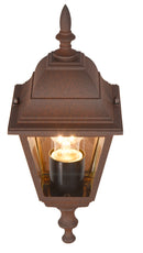 Applique da Esterno Attacco E27 in Alluminio Ruggine