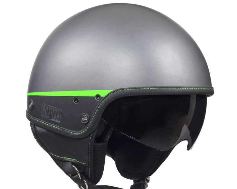 Casco Demi-Jet per Scooter CGM Granada 105G Titanium Opaco Varie Misure