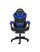Ergonomischer Gaming-Stuhl 66 x 60 x 134 cm mit blauer Kunstleder-Fußstütze