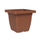Vaso Quadrato Indoor e Outdoor Tera Nazca Clay 45x45 cm in Plastica Riciclata Argilla