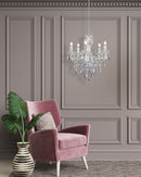 Lampadario da Interno  E14 in Metallo Cromo