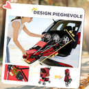 Passeggino per Cani Pieghevole 77x44x102 cm Ruote Girevoli Freni e Cuscino Lavabile in Tessuto Rosso      