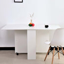 Tavolo Pieghevole Salvaspazio in Legno Bianco