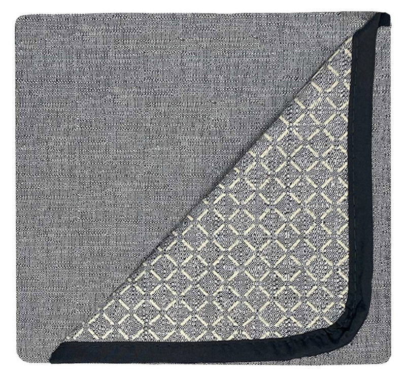 Copridivano con Penisola Destra in Poliestere e Cotone Grigio Scuro Varie Misure