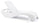 Garten-Sonnenliege 197 x 74 x 36 cm aus Keter Atlantic White Resin