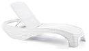 Lettino Prendisole da Giardino 197x74x36 cm in Resina Keter Atlantic Bianco