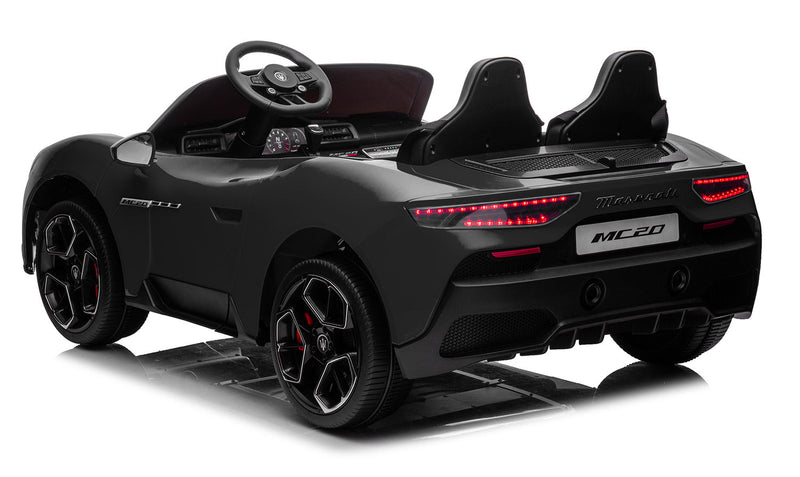 Macchina Elettrica per Bambini 12V con Licenza Maserati MC20 Nera