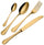 24-teiliges Besteckset aus Edelstahl 18/10 PVD Eme Domus Gold