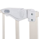 Cancelletto di Sicurezza per Cani 86x104,1 cm in Metallo e Plastica Bianco