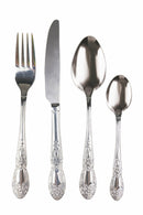 Servizio Set di Posate 24 Pezzi Silver Lucido in Acciaio Villa d'Este Home Tivoli Madame