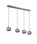 Lampada a Sospensione da Interno  E14 in Metallo Nickel Opaco