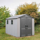 Casetta Box da Giardino per Attrezzi 204x354 cm in HDPE Venezia 3 Grigio