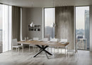 Tavolo Allungabile 200-460x90x77 cm Volantis Premium Noce Telaio Antracite 