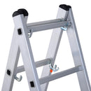 Mini Ponteggio Trabattello Scala 130x70x140 cm in Alluminio Portata max 150 Kg 